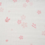 Two-Piece Gauze Towel Set (Sakura and Flowers motif)