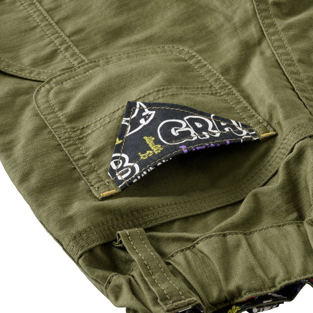 Double_B Back-Satin Utility Painter Trousers
