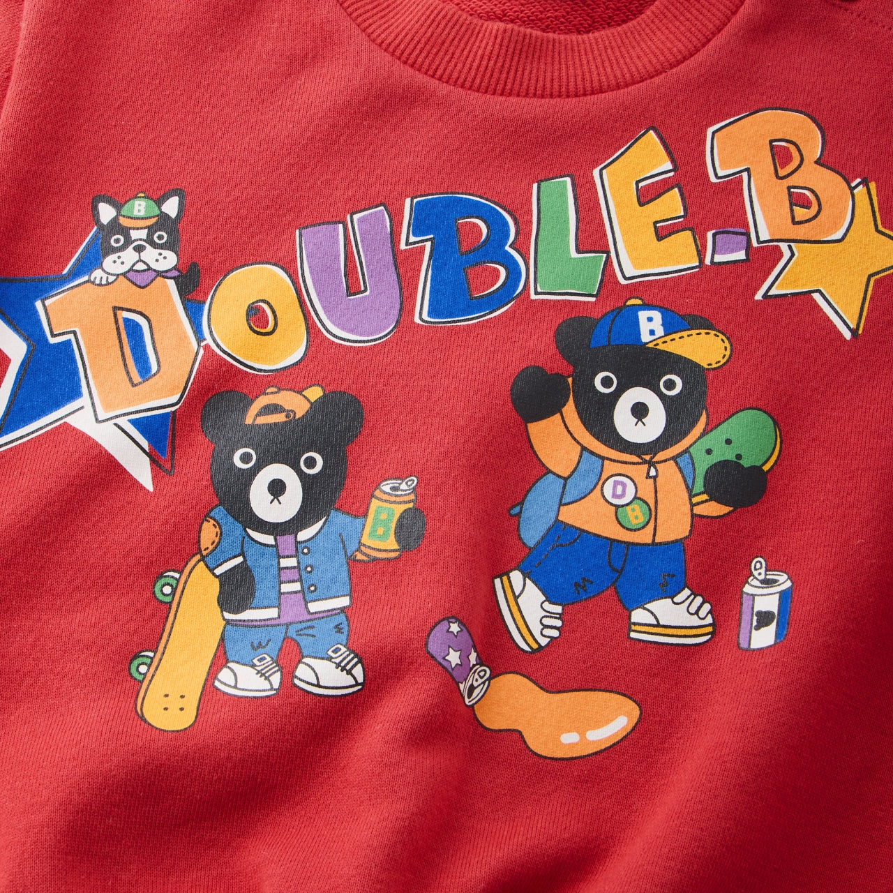 DOUBLE_B STREET RIDE Skateboard Print Sweatshirt