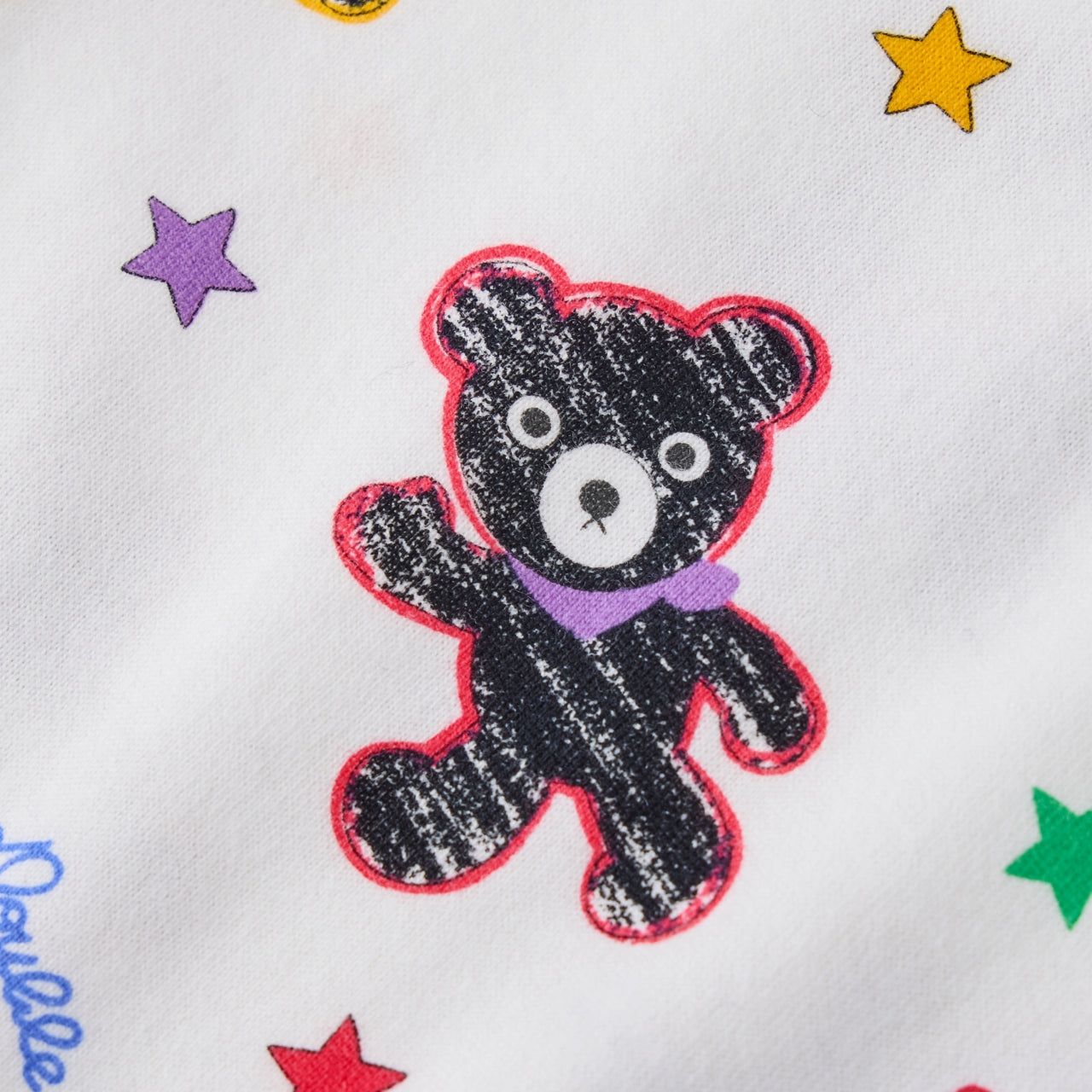 DOUBLE_B STREET CANVAS Bear Print Long-Sleeved Pyjamas