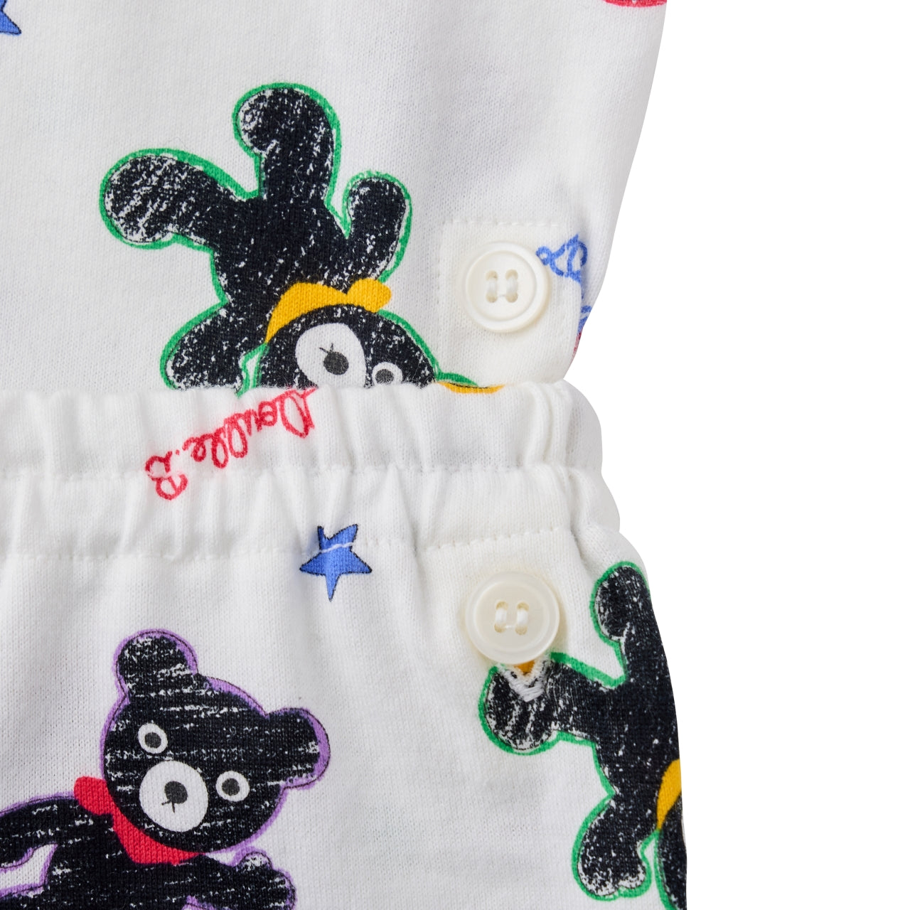 DOUBLE_B STREET CANVAS Bear Print Long-Sleeved Pyjamas