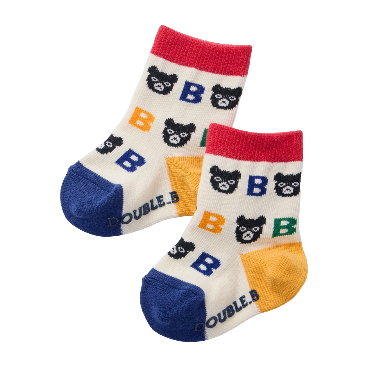 DOUBLE_B THE! FIRST Bear & B Logo Socks