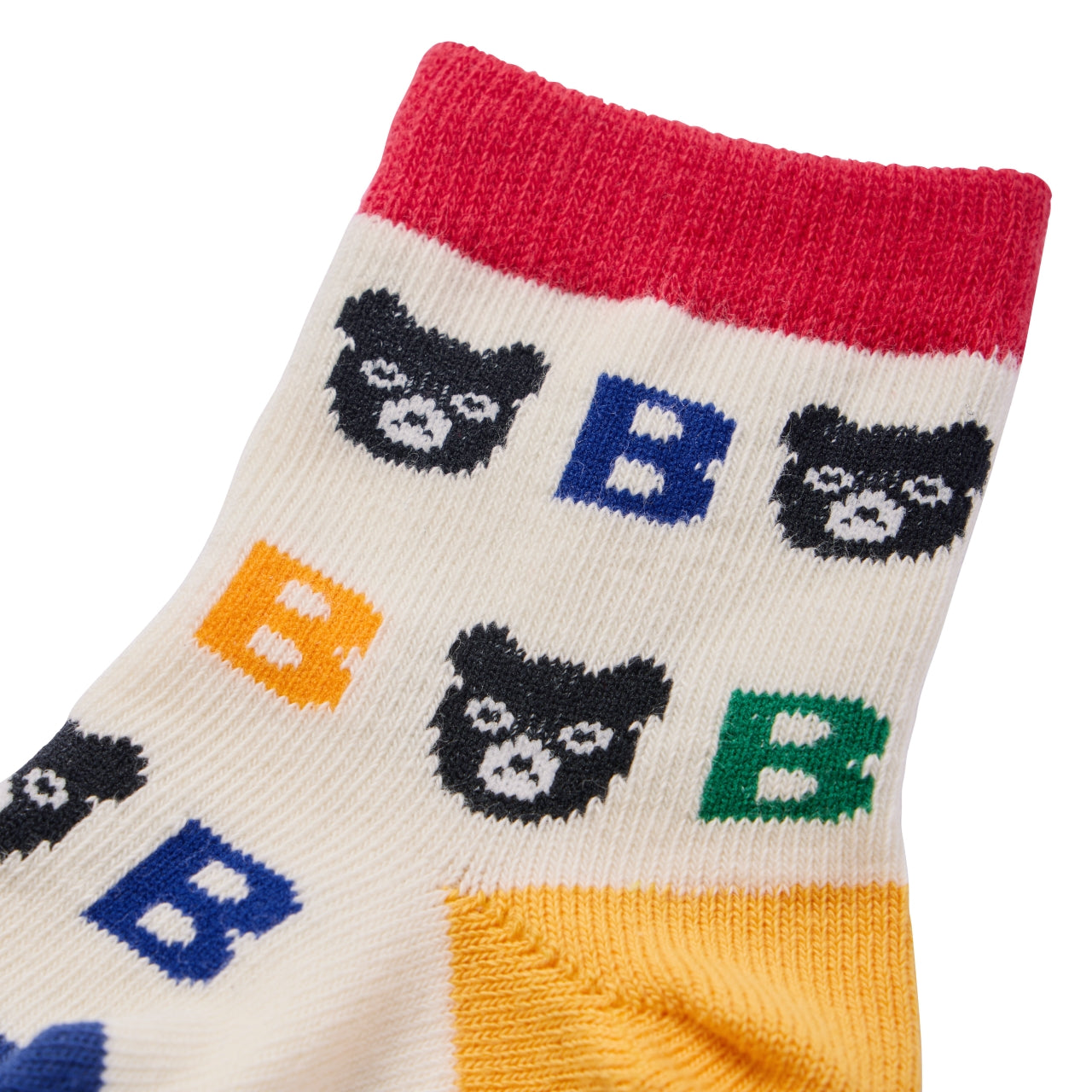 DOUBLE_B THE! FIRST Bear & B Logo Socks