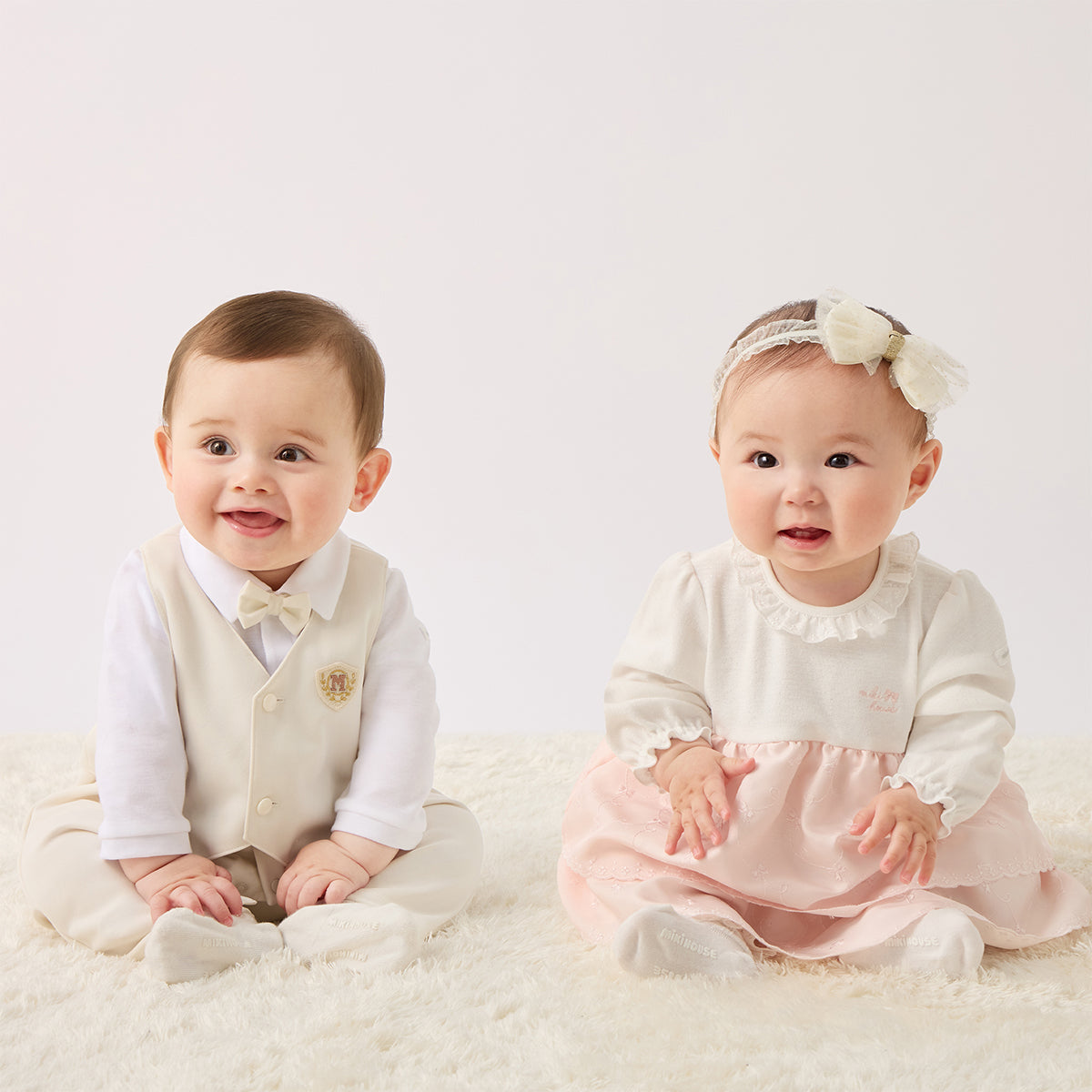 Baby Girls’ Embroidered Lace Occasion All-in-One