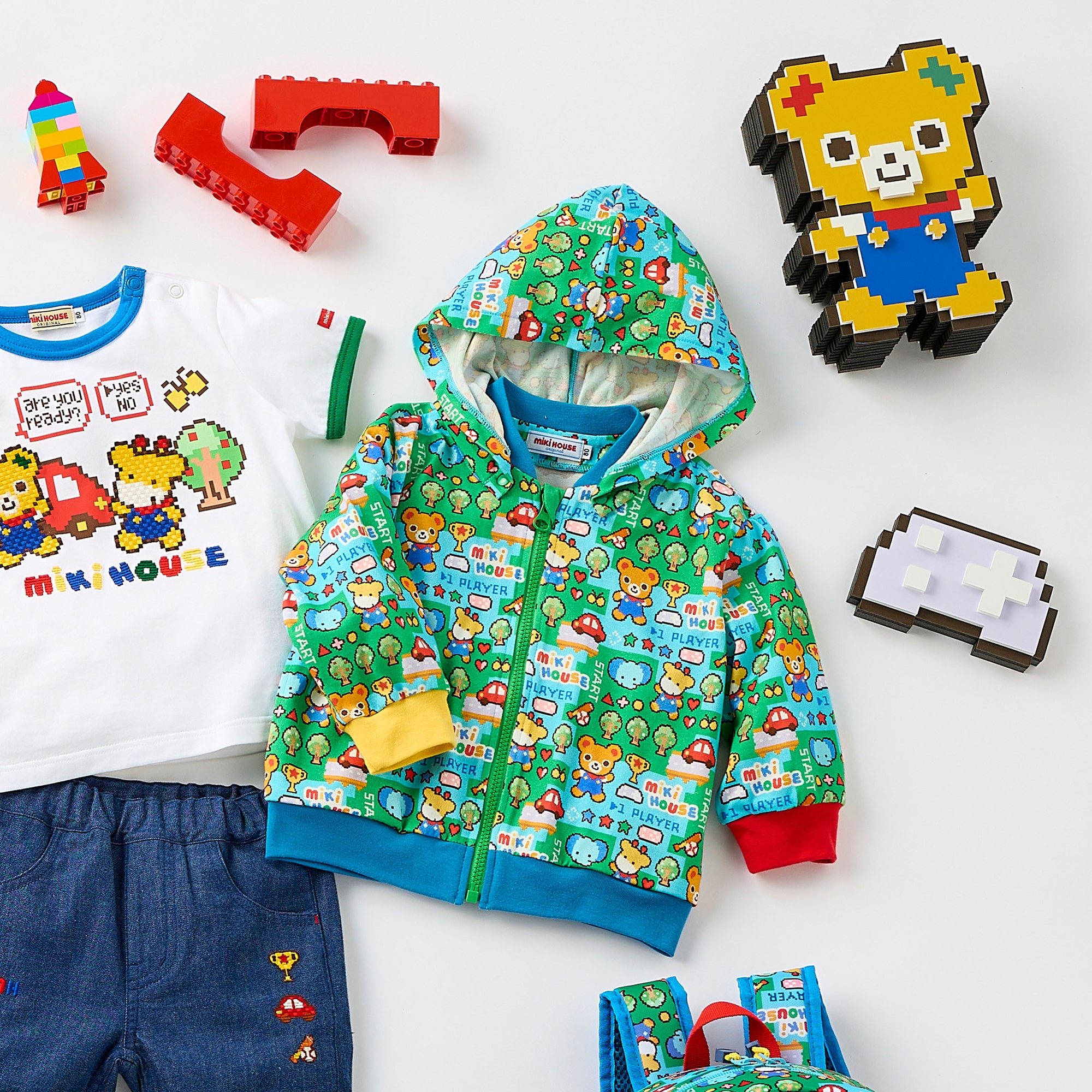 Retro Game Print Hoodie