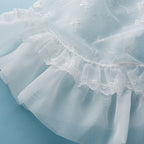 Newborn Year-Round Organdy Ceremony Dress Set (3-Piece)