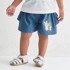 Water-Repellent Floral Frill Half Shorts