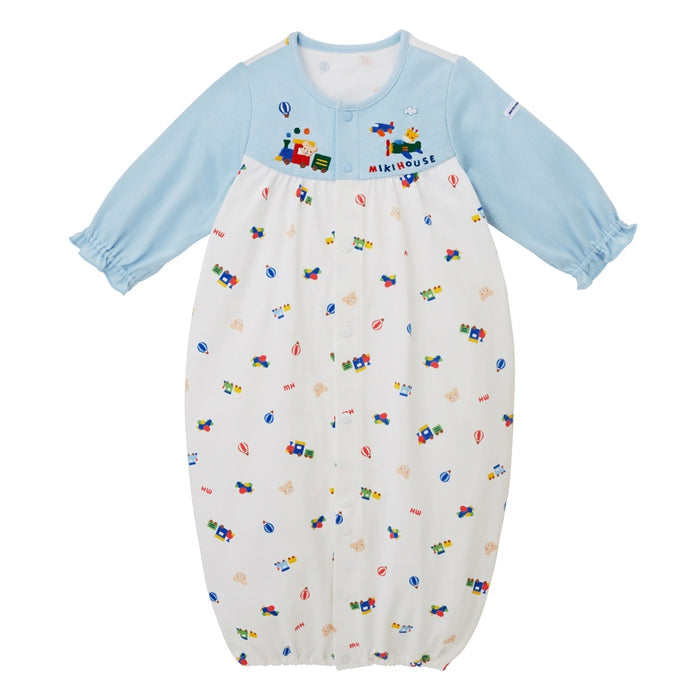 Animal Print Convertible Newborn Coverall