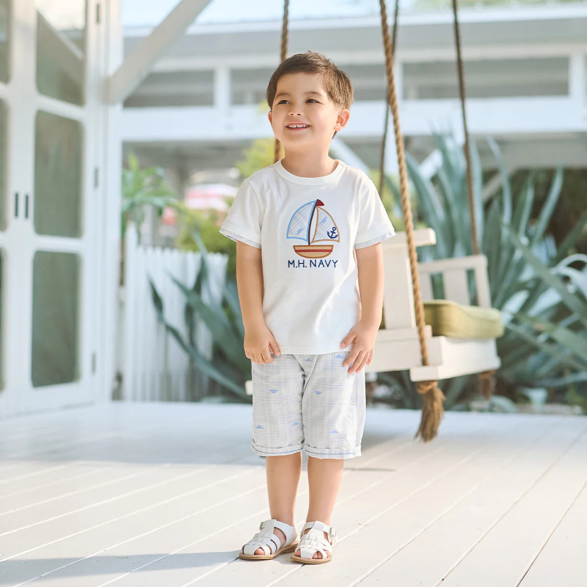 Classic Check Seaside Story T-Shirt
