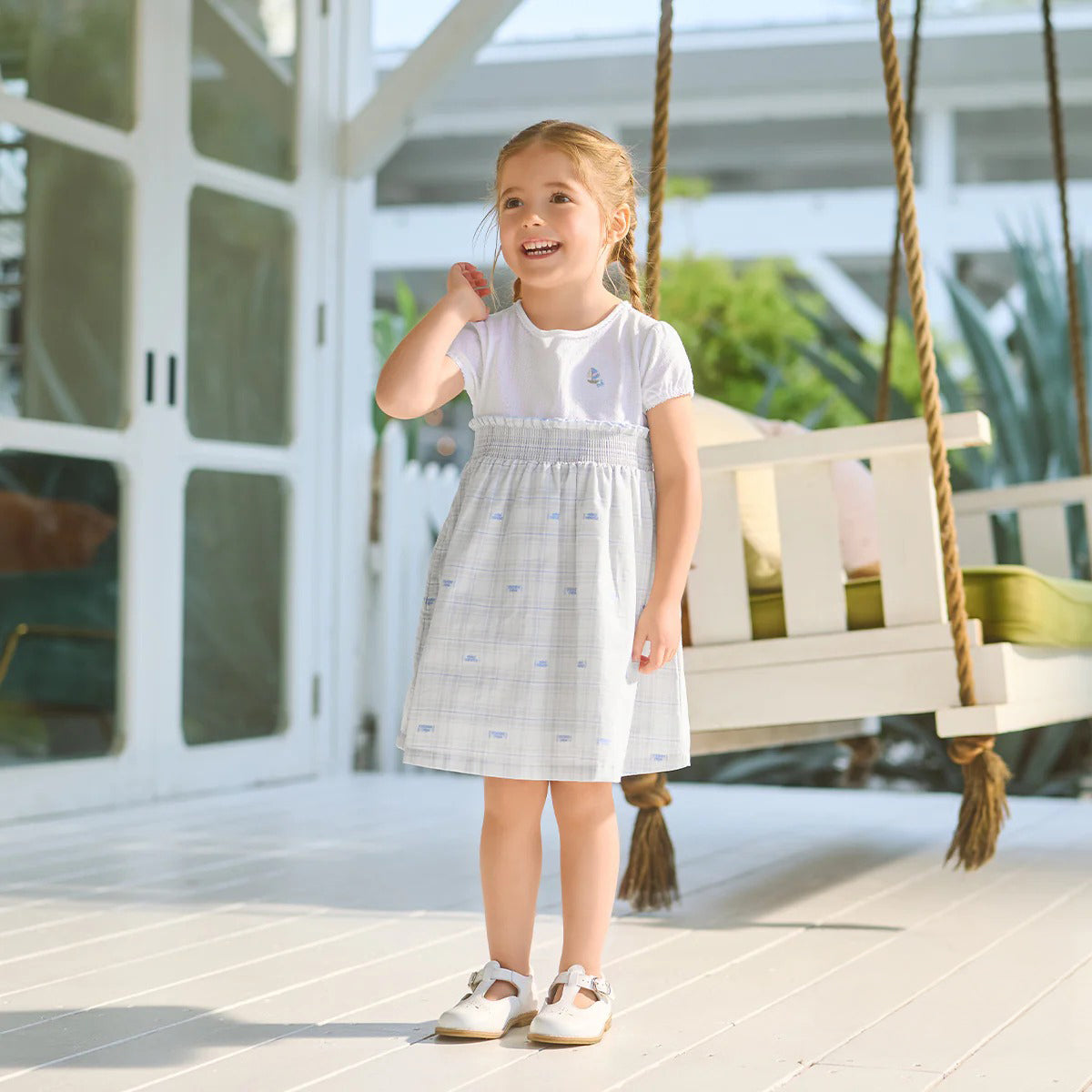 Classic Check Cut Jacquard Dress