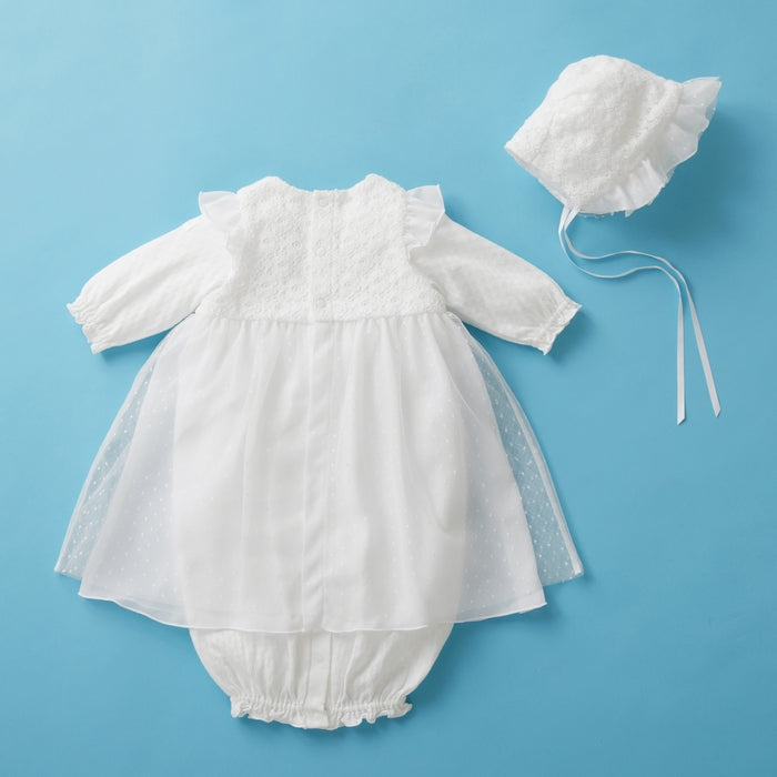 Newborn Year-Round Ceremony Dress Set (3-Piece)