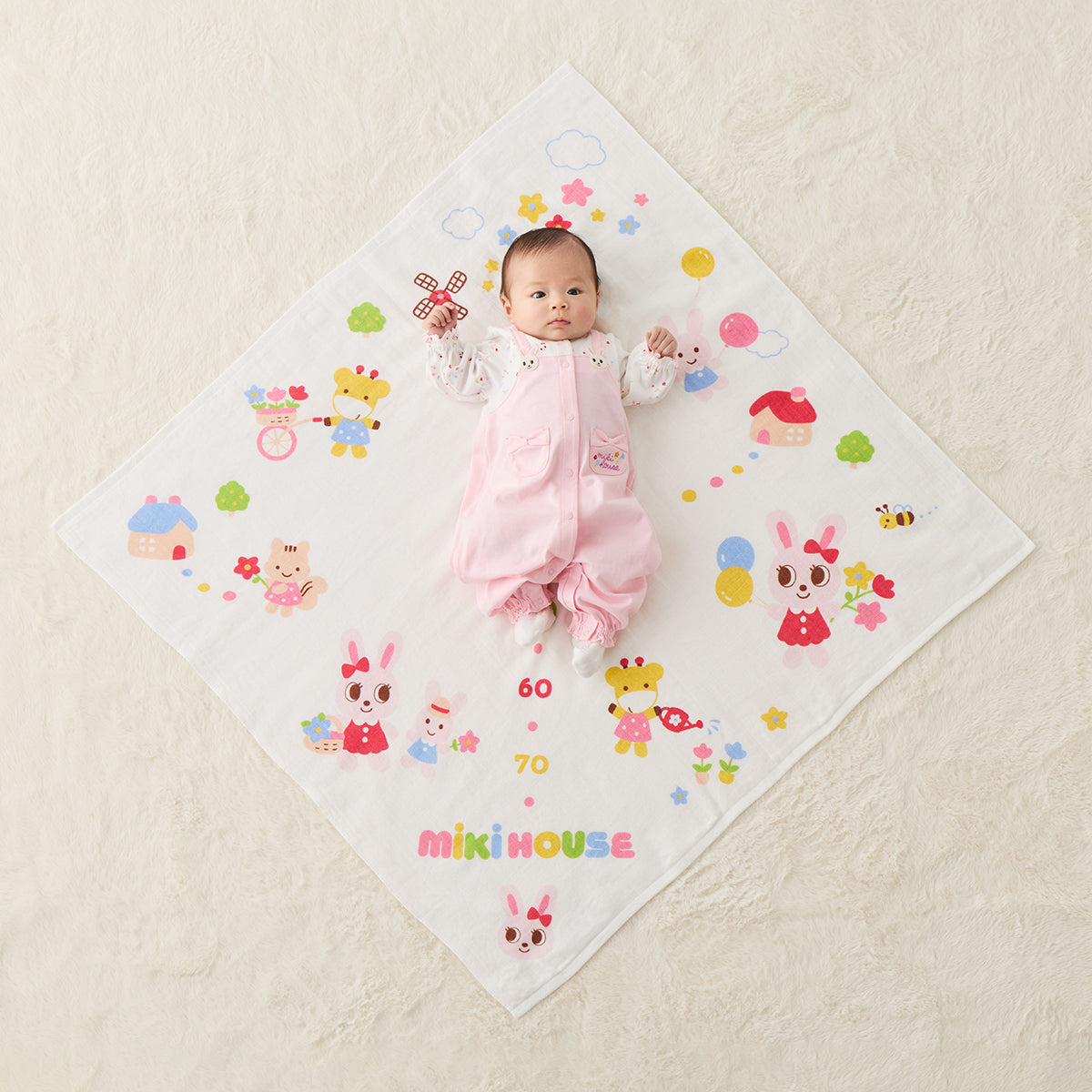 Measure Me Pucchi Usako Gauze Bath Towel