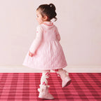 Flower Quilted Mouton Boots