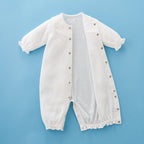 Newborn Year-Round Organdy Ceremony Dress Set (3-Piece / Size 50-70cm)