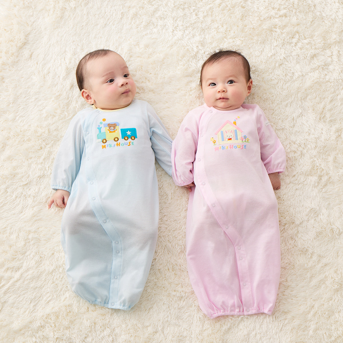 2-Way Premium Cotton Suit with Playful Bear and Bunny Motifs