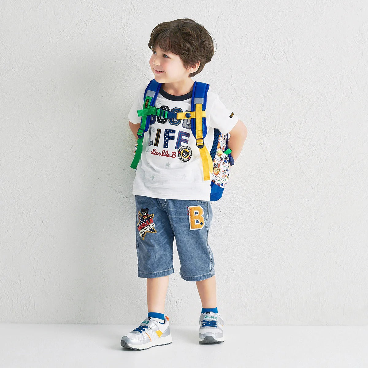 Double Raschel Sneakers for Kids - Silver Breeze