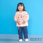 Usako Retro Game Frill-Hem Denim Trousers