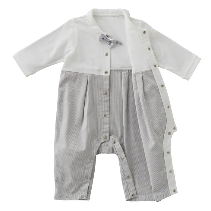 Tuxedo-Style Coverall Set