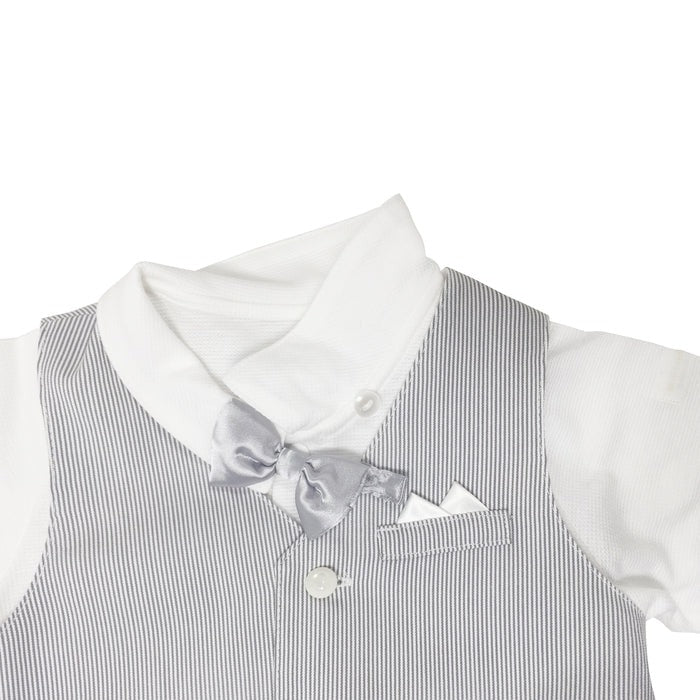 Tuxedo-Style Coverall Set