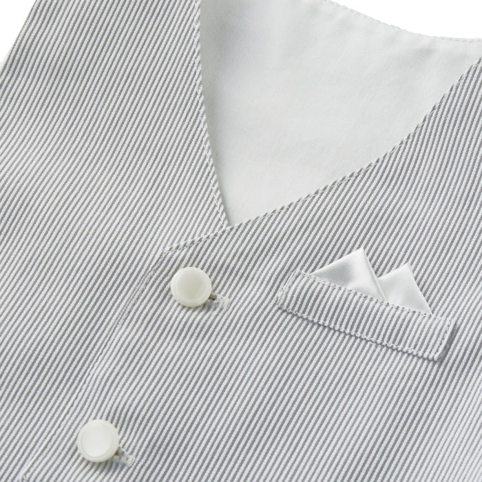 Tuxedo-Style Coverall Set