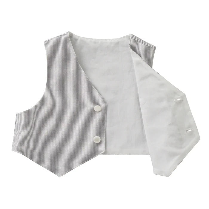 Tuxedo-Style Coverall Set