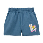 Water-Repellent Floral Frill Half Shorts