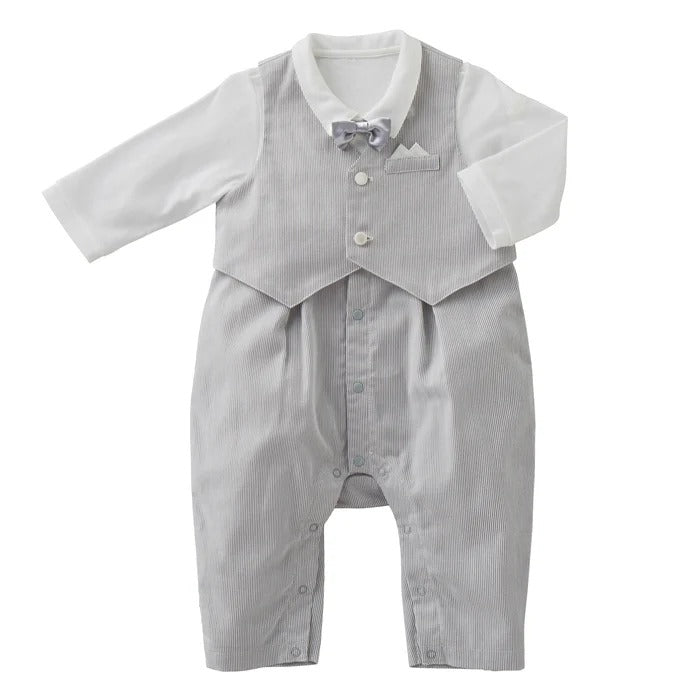 Tuxedo-Style Coverall Set