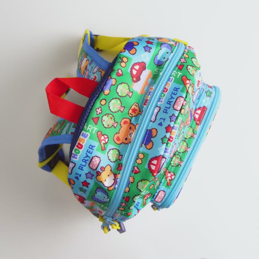 Retro Game Print Kids Backpack
