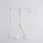 Airy Breeze Mesh Jacquard Ruffled Capris