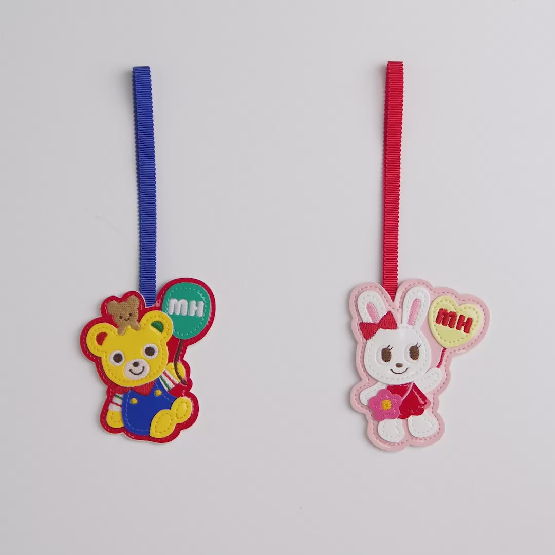 Embroidered Pucchi & Usako Bag Charm