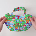 Retro Game Print 2-Way Tote Bag