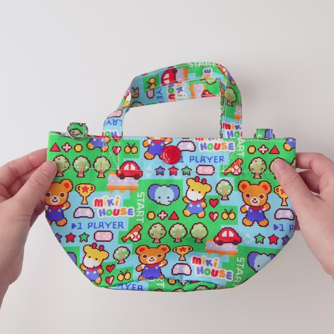 Retro Game Print 2-Way Tote Bag