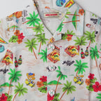 Tropical Pucchi & Palm Tree Aloha Shirt