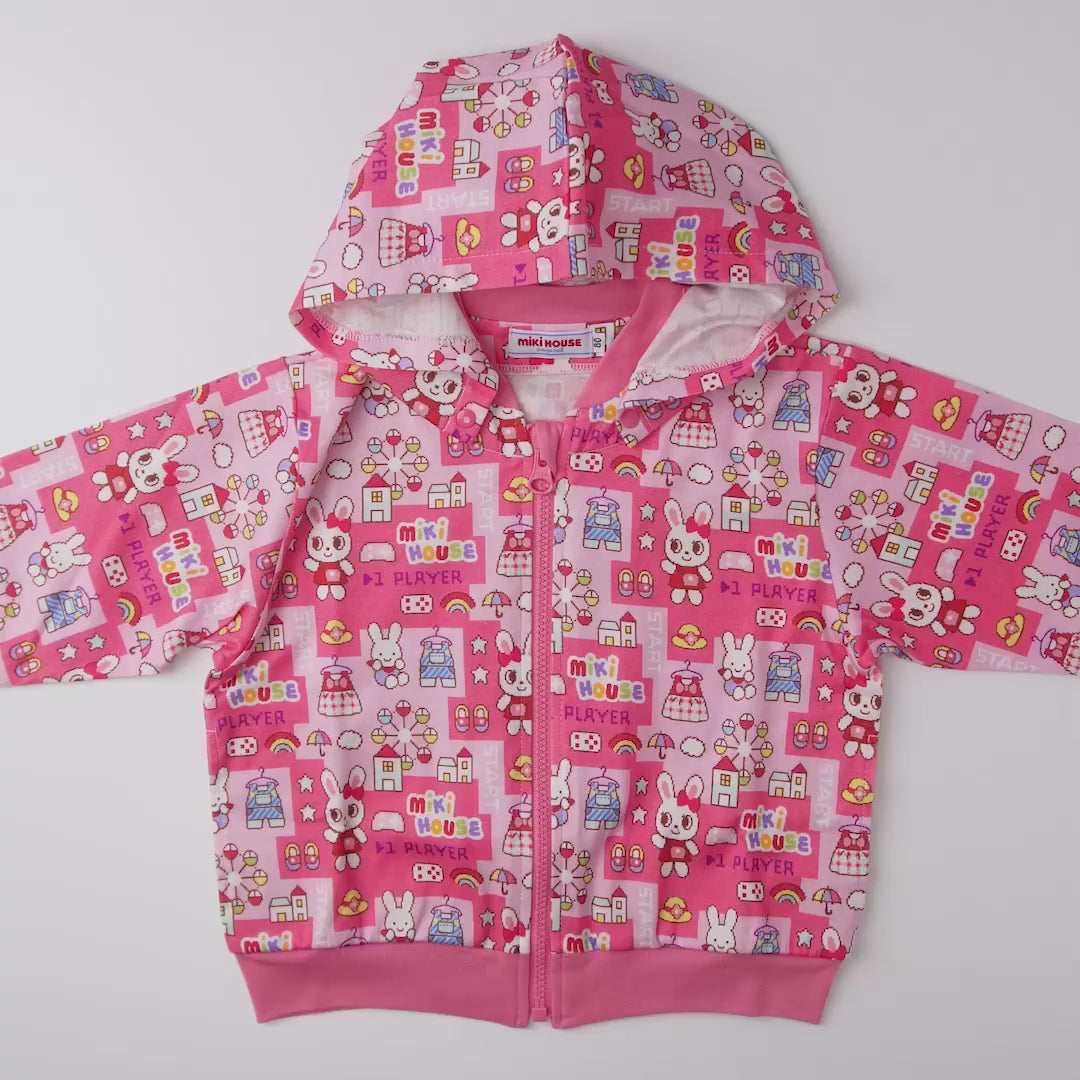 Retro Game Print Hoodie