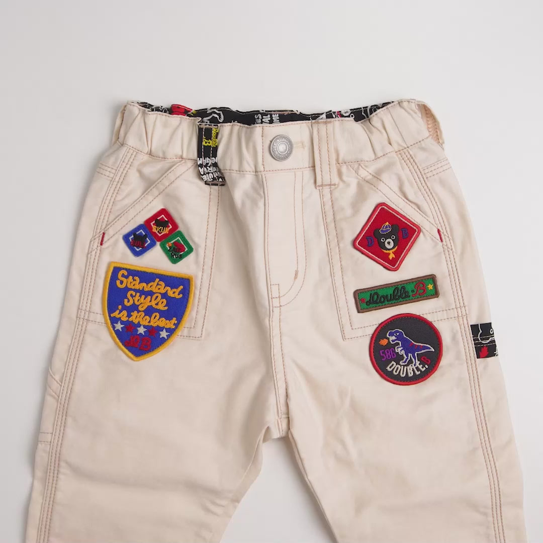 Double_B Back-Satin Utility Painter Trousers