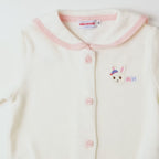 Marine Collection Sailor Collar Cotton Knit Cardigan