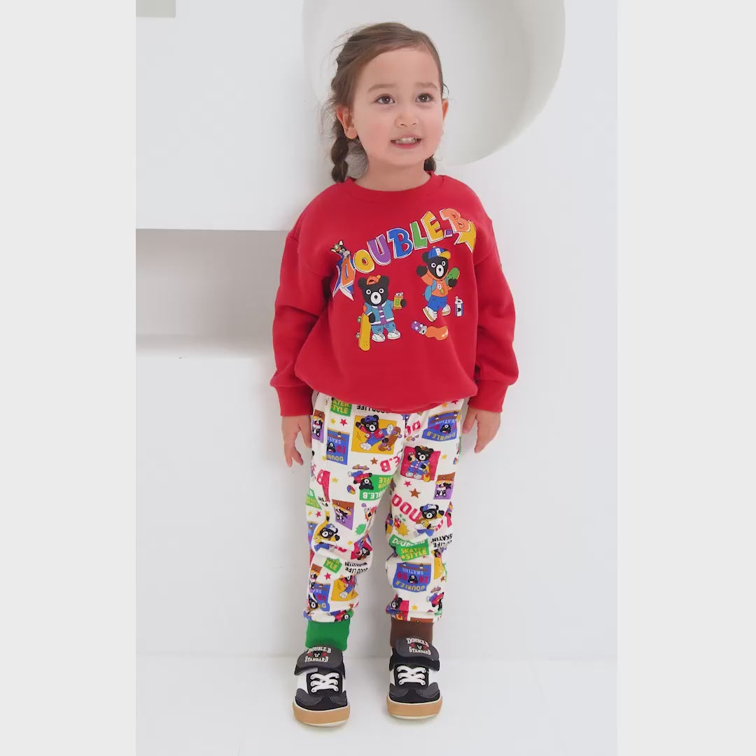 DOUBLE_B STREET RIDE Skateboard Print Sweatshirt
