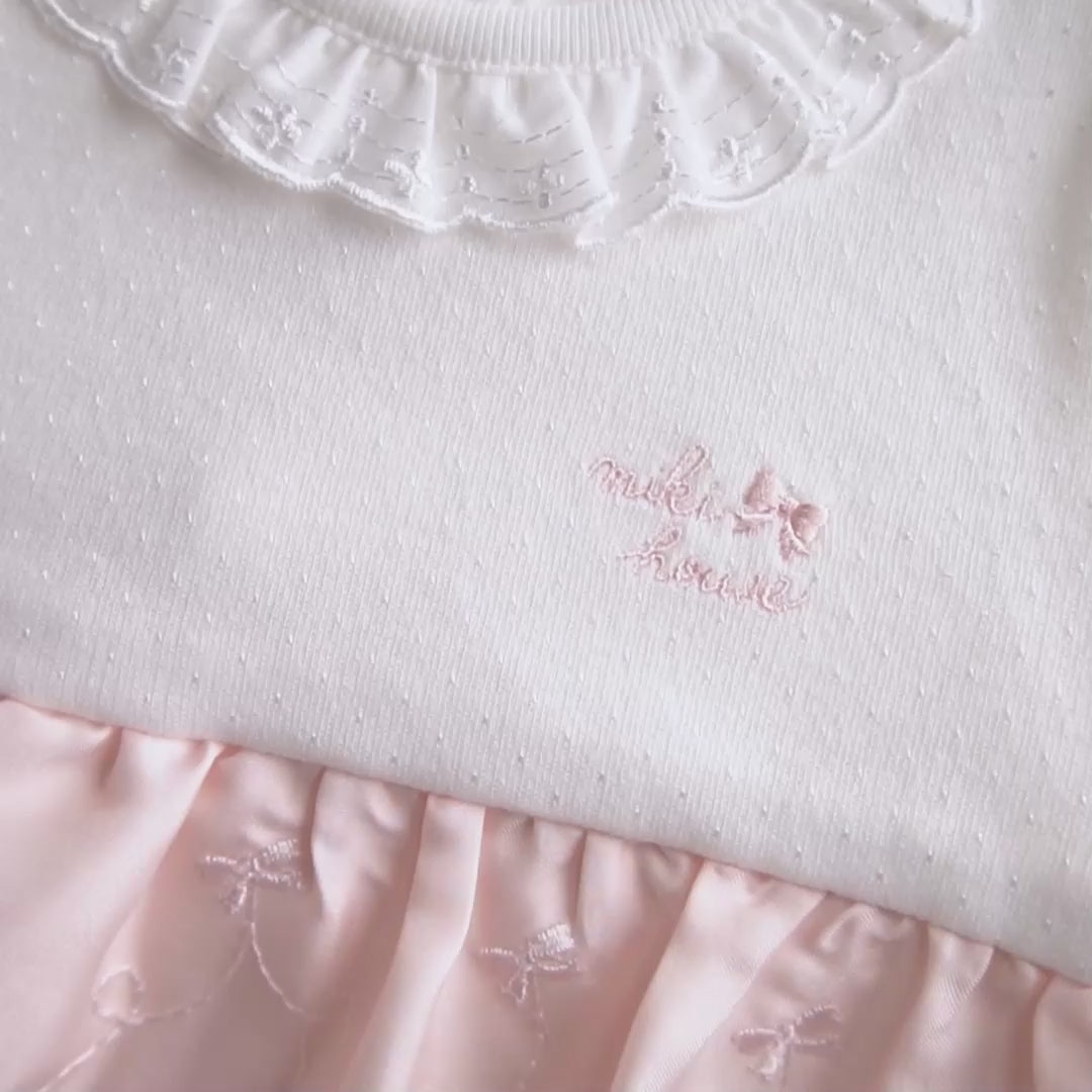 Baby Girls’ Embroidered Lace Occasion All-in-One
