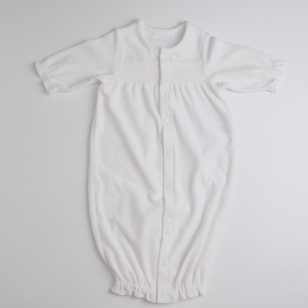 Convertible Velour Newborn All-in-One