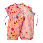 Jinbei Kimono Playsuit Pink