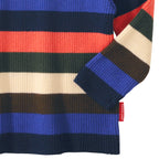 Border Turtle Neck Pullover
