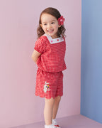 Chieco Saku Gingham Blouse