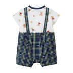Retro Bear Suspenders Onesie